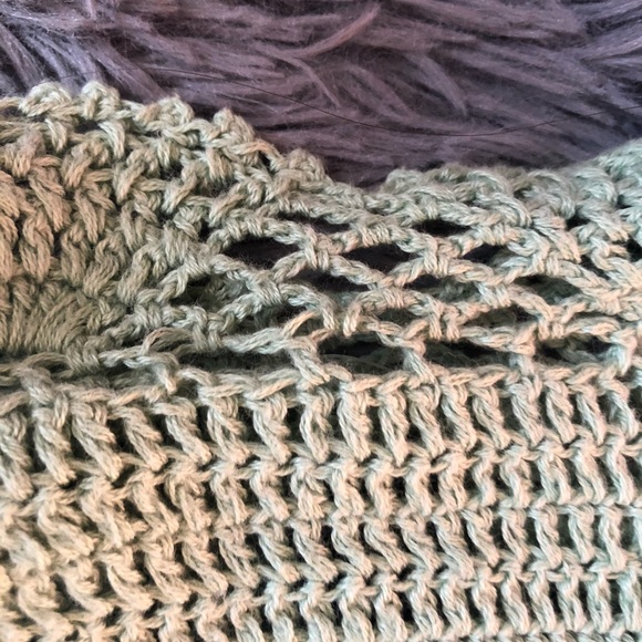 lue/green knitted cropped top - Picture 5 of 5